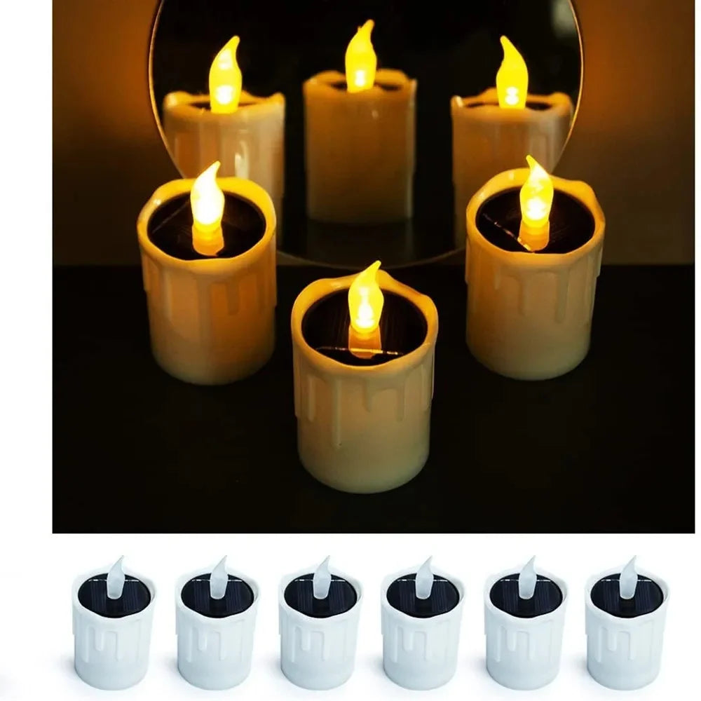 SOLAGLOW 6-Delige Solar LED Theelichtjes-Leuchtezauber
