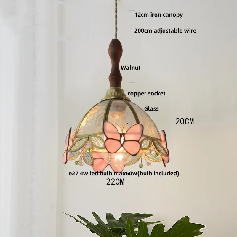 Nordic Glass Pendant Light with Brass Detail – Modern LED Ceiling Lamp | Scandinavian Designer Lighting