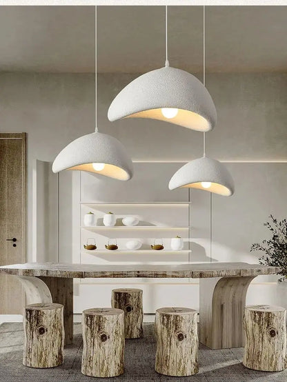 WabiGlow – Moderne LED Pendelleuchte im Wabi-Sabi-Stil für Wohnzimmer, Schlafzimmer & Esszimmer-Leuchtezauber