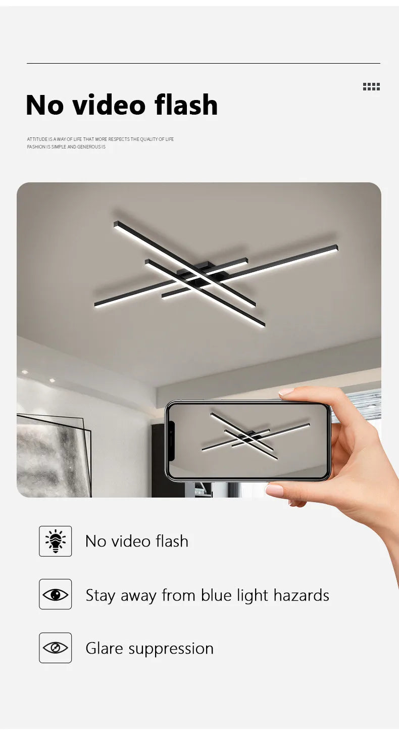 Scandinavian LED Ceiling Light – Modern Minimalist Ceiling Lamp | Energy-Efficient Flush Mount | Elegant Home Lighting