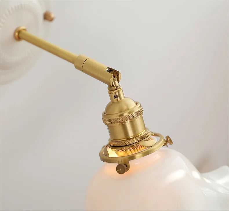 Aurelle Ceramic Wall Light – Adjustable E27 Wall Lamp | Contemporary Copper Lighting | Elegant Interior Illumination