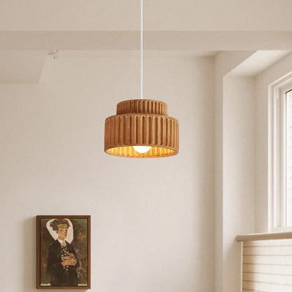 Veloura Resin Pendant Light – Nordic LED Ceiling Lamp | Minimalist Japandi Lighting for Modern Interiors