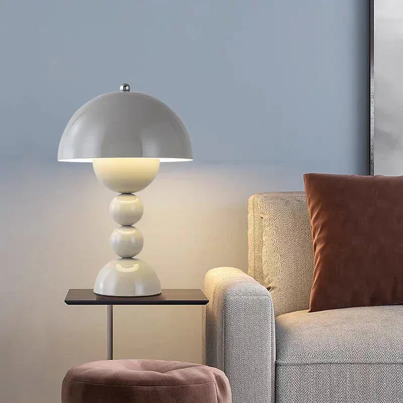 Nordic Flower LED Table Lamp – USB Dimmable Bedside Light | Decorative Floral Desk Lamp | Modern Ambient Lighting