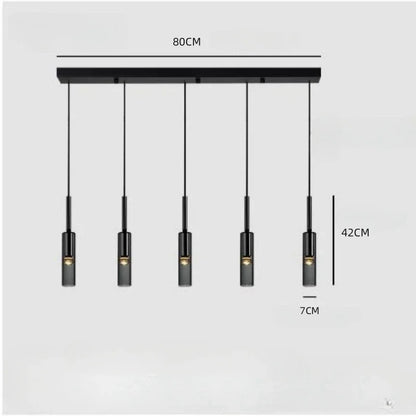 Obsidian Orb Pendant Light – Minimalist Glass Ceiling Lamp | Nordic LED Hanging Light for Contemporary Interiors
