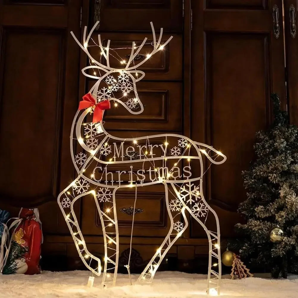 LumiRein LED Reindeer Family – Illuminated Metal Christmas Decoration | Indoor & Outdoor Holiday Display