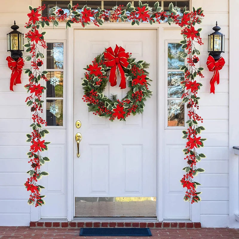 LumiBerry LED Christmas Garland – Illuminated Berry & Holly Decoration | Festive Holiday Greenery