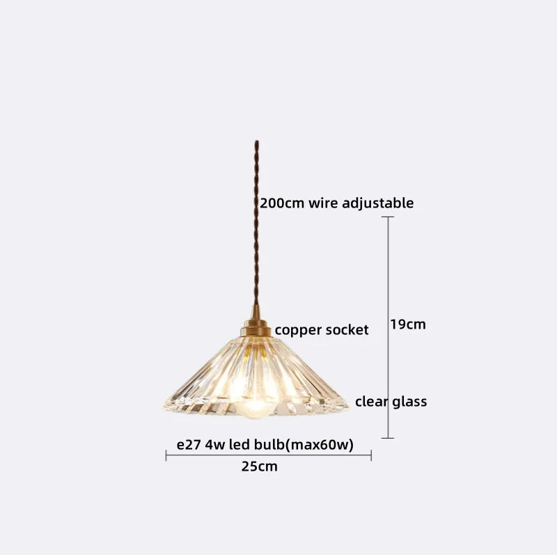 Verra Copper Pendant Light – Modern Glass Ceiling Lamp | Contemporary Ambient Lighting | Refined Interior Elegance
