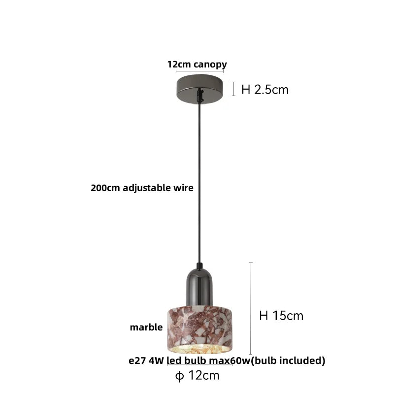 Bulgari Stone Pendant Light – Wabi-Sabi Marble Ceiling Lamp | Luxury Ambient Lighting | Contemporary Interior Statement