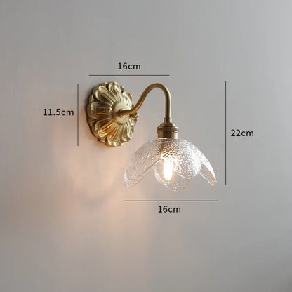 Frosted Glass LED Wall Light with Copper Finish – Modern Luxury Wall Sconce | Elegant Ambient Lighting