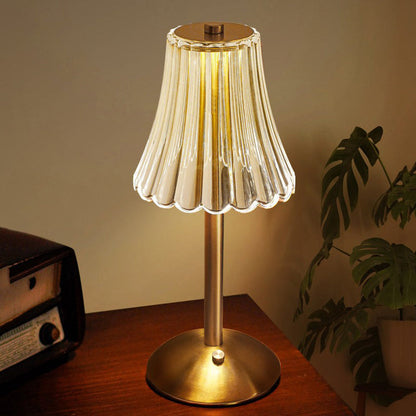 Goldene Kristall-Tischlampe-Leuchtezauber