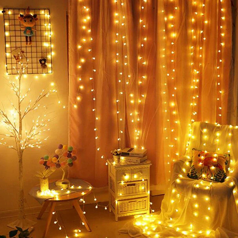 LumiOrb Globe String Lights – 10M LED Fairy Lights | USB & Battery Powered Decorative Lighting