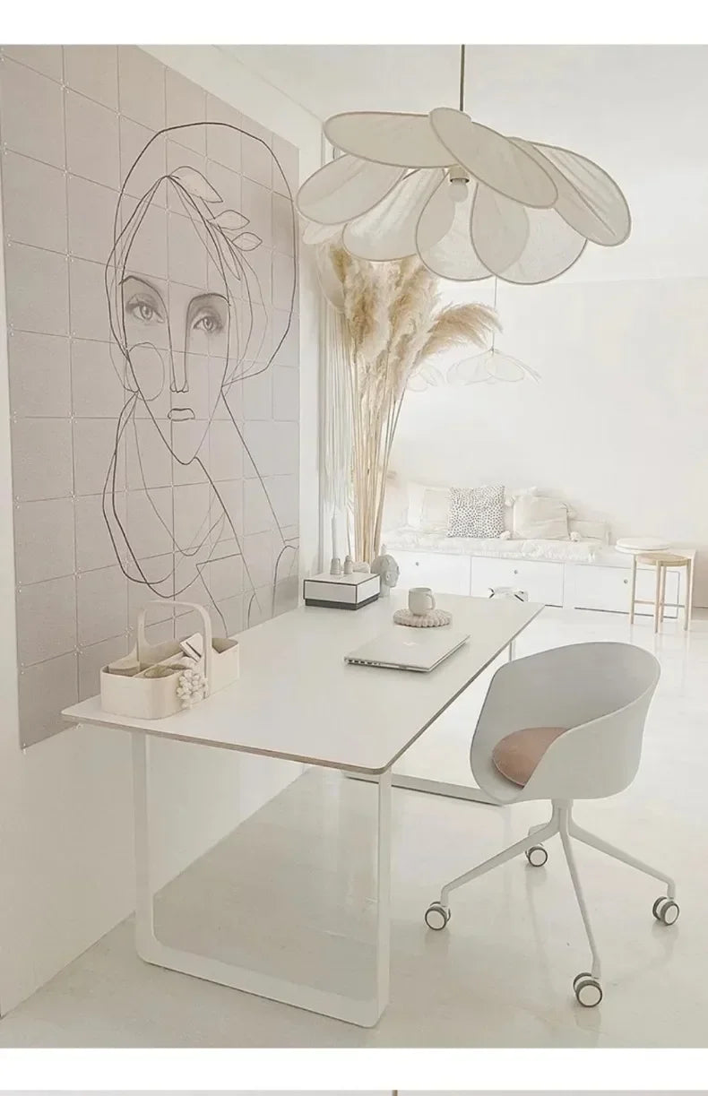 Floral Fabric Pendant Light – Designer E27 Ceiling Lamp | Artistic Ambient Lighting | Contemporary Statement Feature