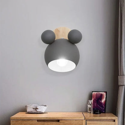 Nordic Mickey Wandlamp – Designlamp voor Slaapkamer, Hal & Kinderkamer-Leuchtezauber