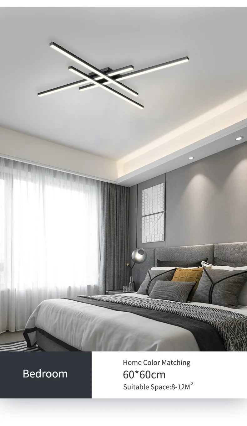 Scandinavian LED Ceiling Light – Modern Minimalist Ceiling Lamp | Energy-Efficient Flush Mount | Elegant Home Lighting