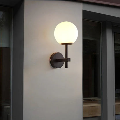 AuroraSphere Wall Light – Nordic Glass Globe LED Wall Lamp | Modern Ambient Lighting for Bedrooms & Bathrooms