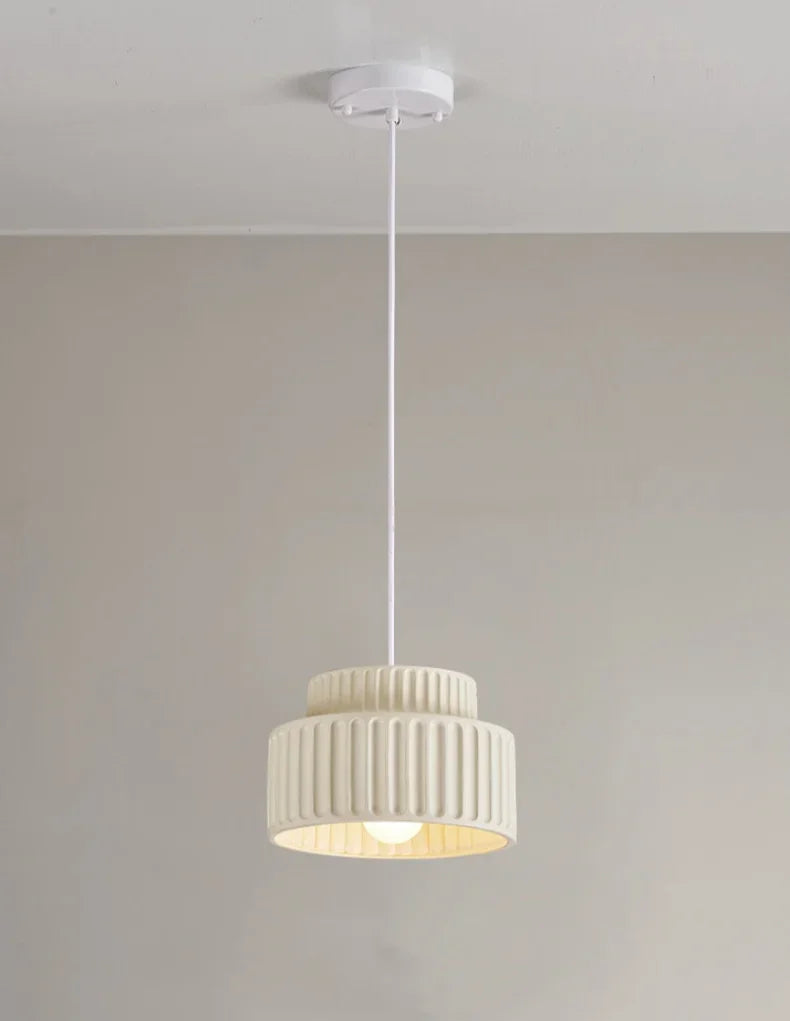 Veloura Resin Pendant Light – Nordic LED Ceiling Lamp | Minimalist Japandi Lighting for Modern Interiors