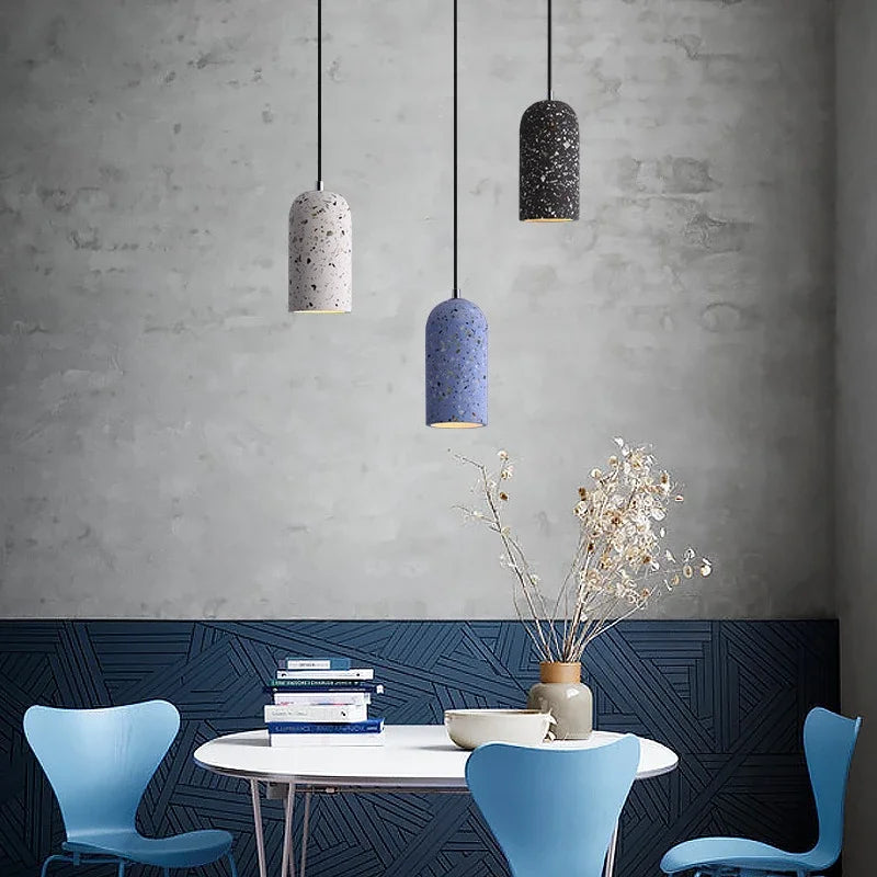 Concrete Pendant Light – Industrial E27 Ceiling Lamp | Handmade Minimalist Lighting | Contemporary Loft-Inspired Design