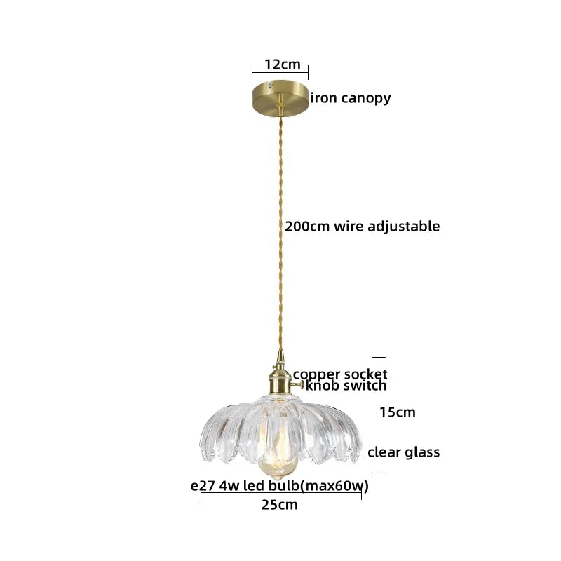 Verra Copper Pendant Light – Modern Glass Ceiling Lamp | Contemporary Ambient Lighting | Refined Interior Elegance