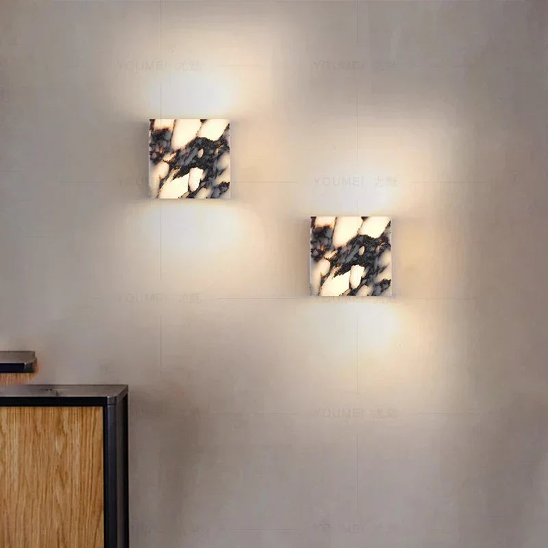 LUMARIS MarbleGlow LED Wandleuchte-Leuchtezauber
