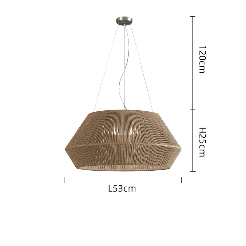 Wabi Sabi Rattan Pendant Light – Handwoven Bamboo Ceiling Lamp | Dimmable Natural Lighting | Artisan Japanese-Inspired Design