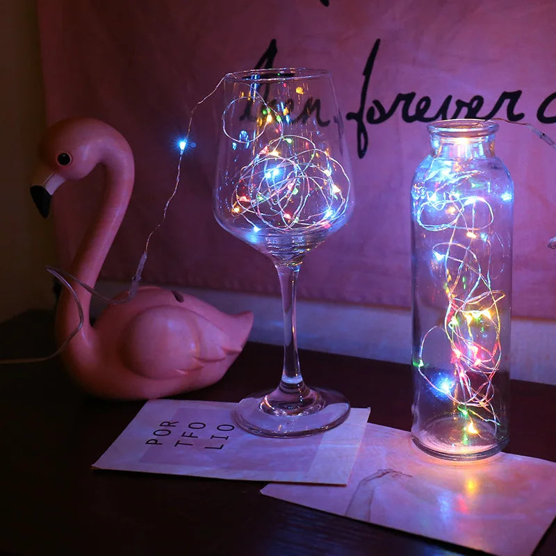 LumineoPro USB LED String Lights – Waterproof Fairy Lights | Flexible Copper & Silver Wire Decorative Lighting