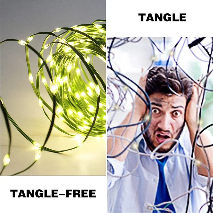 GLOWLINE LED String Lights – Waterproof Decorative Fairy Lights | 8 Lighting Modes | Indoor & Outdoor Celebration Lighting