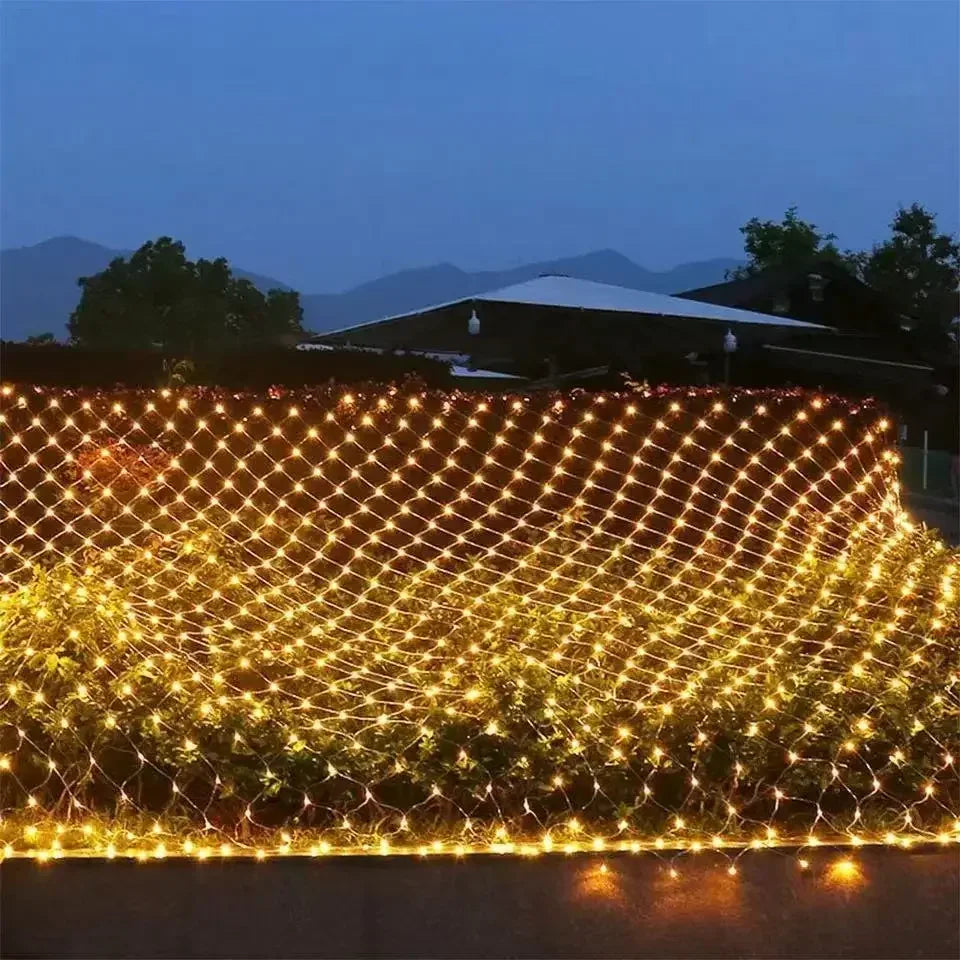 LED Net Christmas Lights – 6 x 4M & 3 x 3M Curtain Lighting for Windows, Gardens, Weddings & Festive Decorations