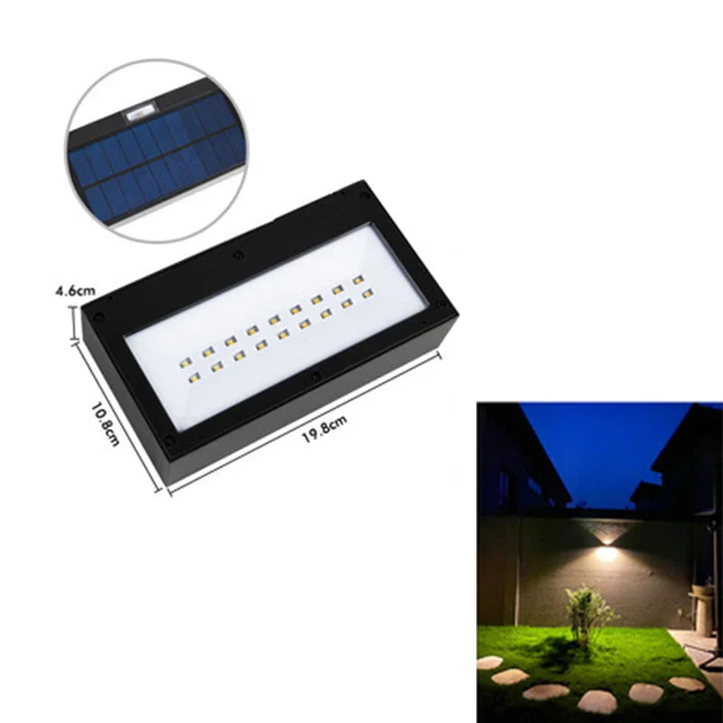 Outdoor Solar LED Wall Light – Waterproof Garden Wall Lamp | IP65 Security & Decorative Lighting | Energy-Efficient Exterior Light