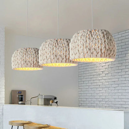 Hikari Woven Pendant Light – Japandi Rattan Ceiling Lamp | Handcrafted Natural Hanging Light for Modern Interiors