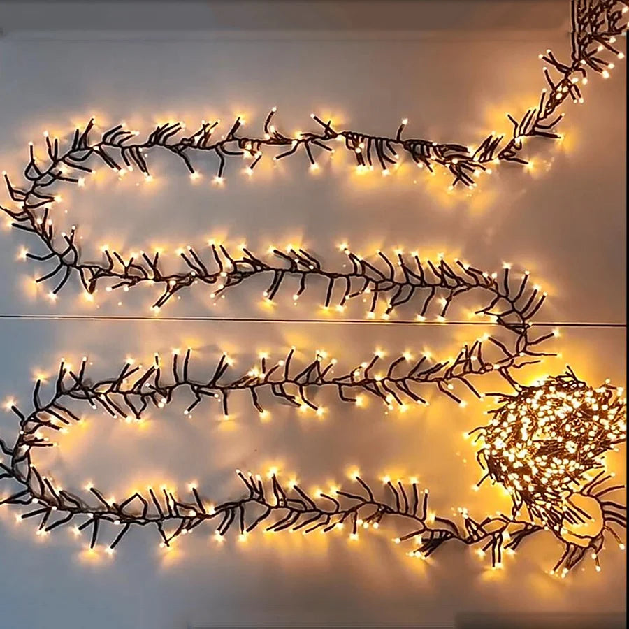 FIREFESTA LED Firecracker String Lights – Warm White Decorative Lighting | Waterproof Indoor & Outdoor Celebration Lights