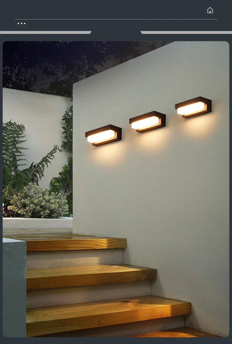 Outdoor Solar LED Wall Light – Waterproof Garden Wall Lamp | IP65 Security & Decorative Lighting | Energy-Efficient Exterior Light