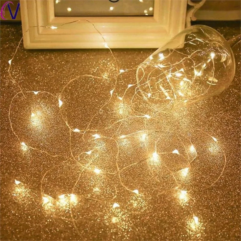 LumineoPro USB LED String Lights – Waterproof Fairy Lights | Flexible Copper & Silver Wire Decorative Lighting
