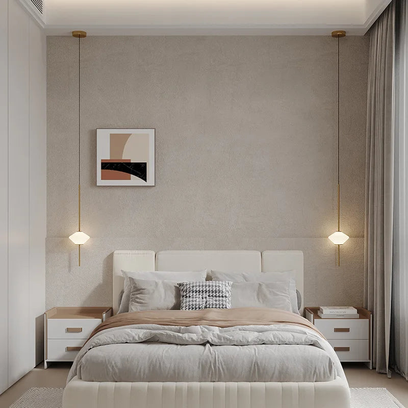 Modern Glass Globe Pendant Light – Elegant LED Ceiling Light | Adjustable Hanging Lamp | Contemporary Home Lighting
