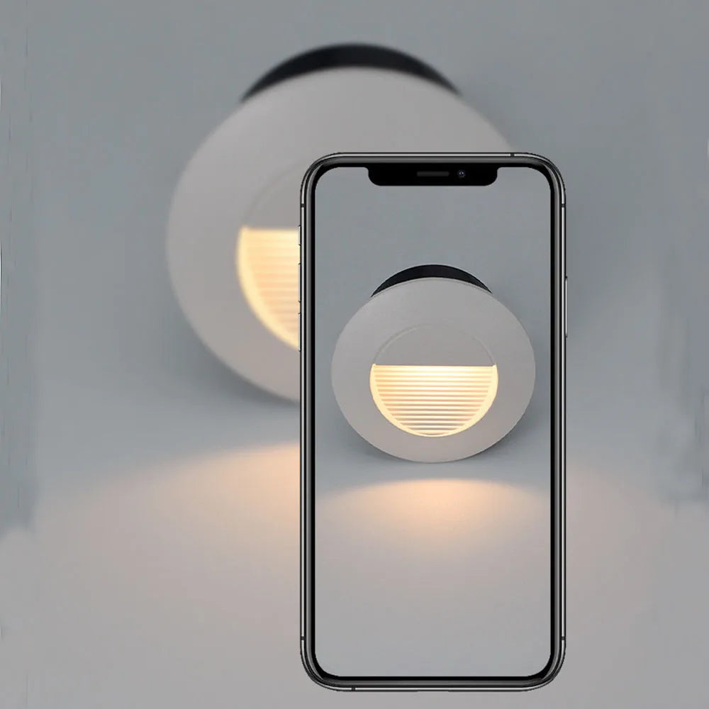 LED Recessed Step Light – IP65 Waterproof Outdoor Wall Light | Modern Stair & Pathway Lighting | Energy-Efficient Safety Illumination