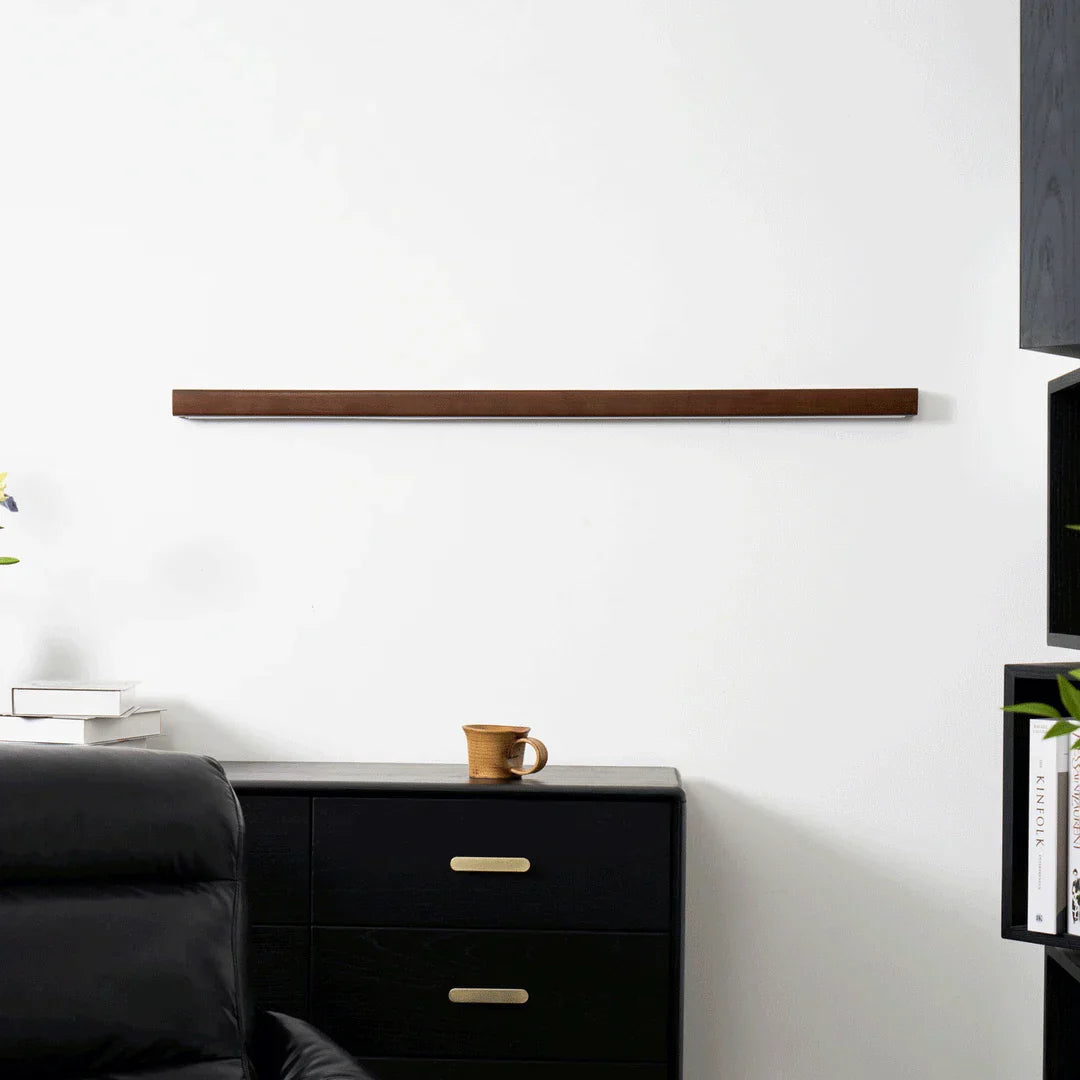 Japanese Wood Wall Light – Minimalist LED Wall Lamp | Up & Down Ambient Lighting | Japandi Interior Feature