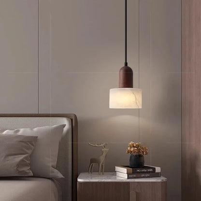 Auralith Marble Pendant Light – Wabi-Sabi Jade Stone Ceiling Lamp | Luxury LED Lighting for Refined Interiors