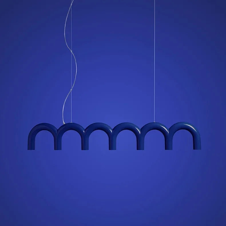 Sculptural U-Shaped LED Ceiling Light – Modern Designer Chandelier | Luxury Architectural Lighting