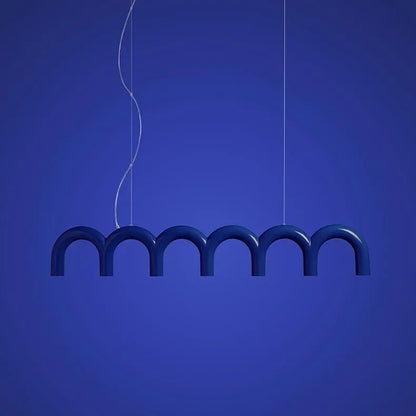 Sculptural U-Shaped LED Ceiling Light – Modern Designer Chandelier | Luxury Architectural Lighting