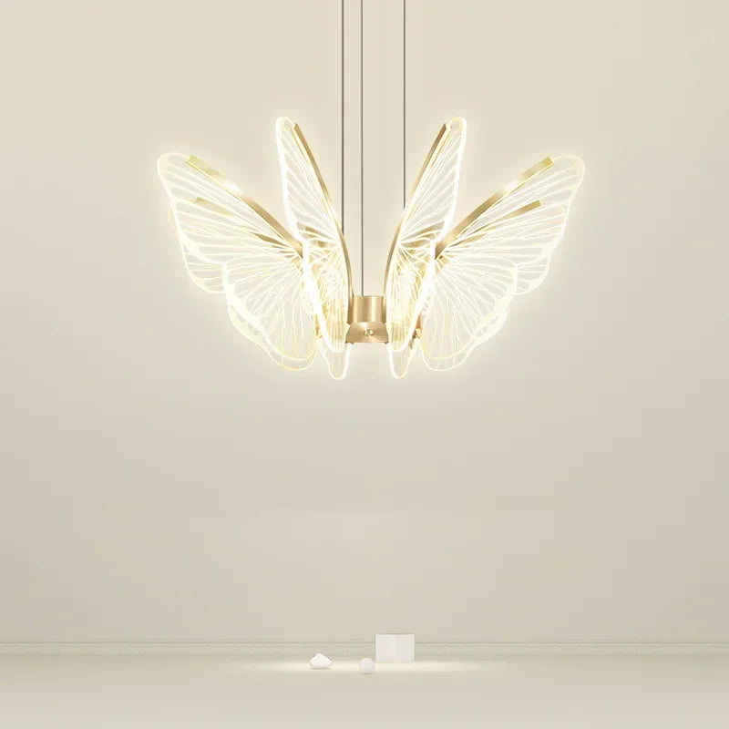 Butterfly Glow LED Pendant Light – Dimmable Designer Ceiling Light | Remote-Controlled Ambient Lighting | Contemporary Luxury Interior Feature