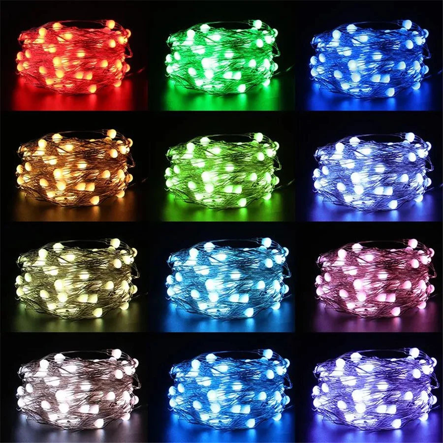 LUMISHOW RGB Smart LED String Lights – App & Remote Controlled Decorative Lighting | USB Powered Indoor & Outdoor Fairy Lights