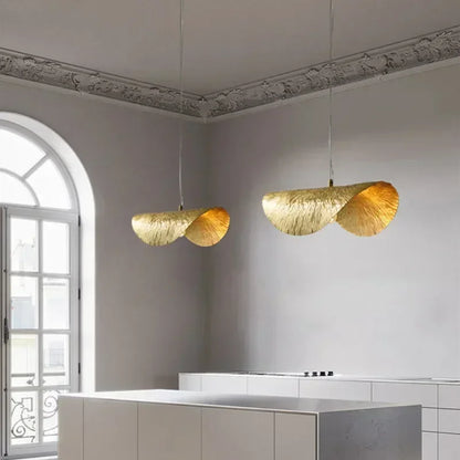 Gold Lotus Pendant Light – Vintage Zen Ceiling Lamp | Luxury Ambient Hanging Lighting