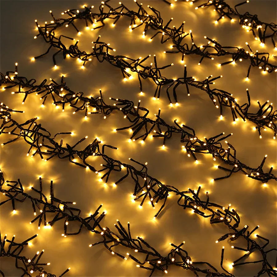 FIREFESTA LED Firecracker String Lights – Warm White Decorative Lighting | Waterproof Indoor & Outdoor Celebration Lights