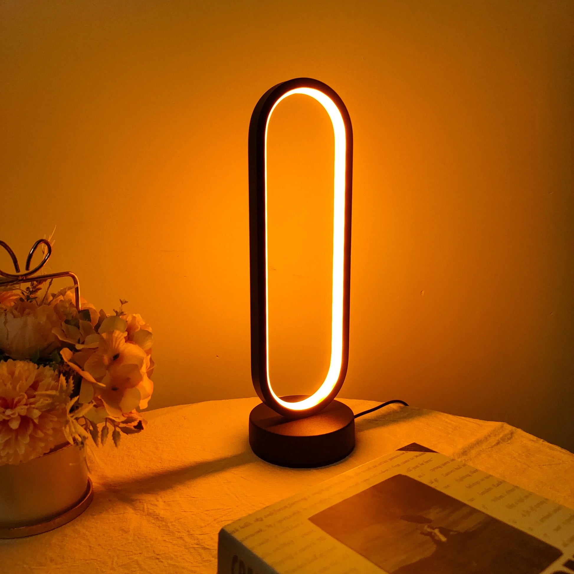 LunaHalo – Luxe Dimbare LED Ringlamp voor Slaapkamer en Woonkamer-Leuchtezauber
