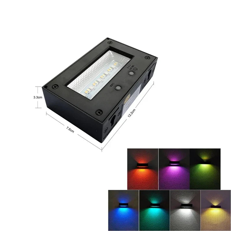 Outdoor Solar LED Wall Light – Waterproof Garden Wall Lamp | IP65 Security & Decorative Lighting | Energy-Efficient Exterior Light
