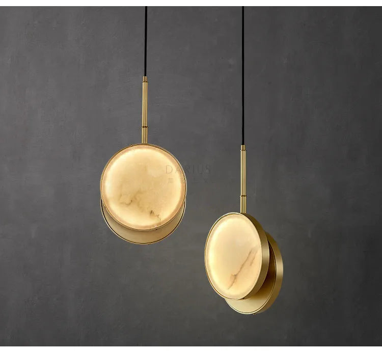 Marble Wall Light – Modern Gold LED Wall Lamp | Luxury Ambient Lighting | Contemporary Stone Interior Feature
