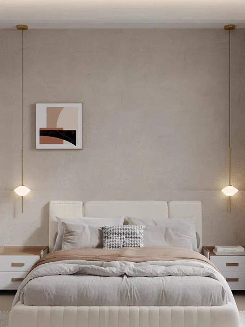 Modern Glass Globe Pendant Light – Elegant LED Ceiling Light | Adjustable Hanging Lamp | Contemporary Home Lighting