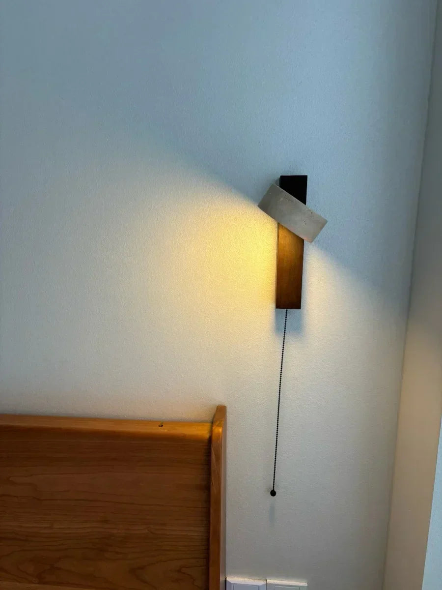 Travertine Wall Light – Wabi-Sabi LED Wall Lamp | Natural Stone Ambient Lighting | Japandi Interior Décor