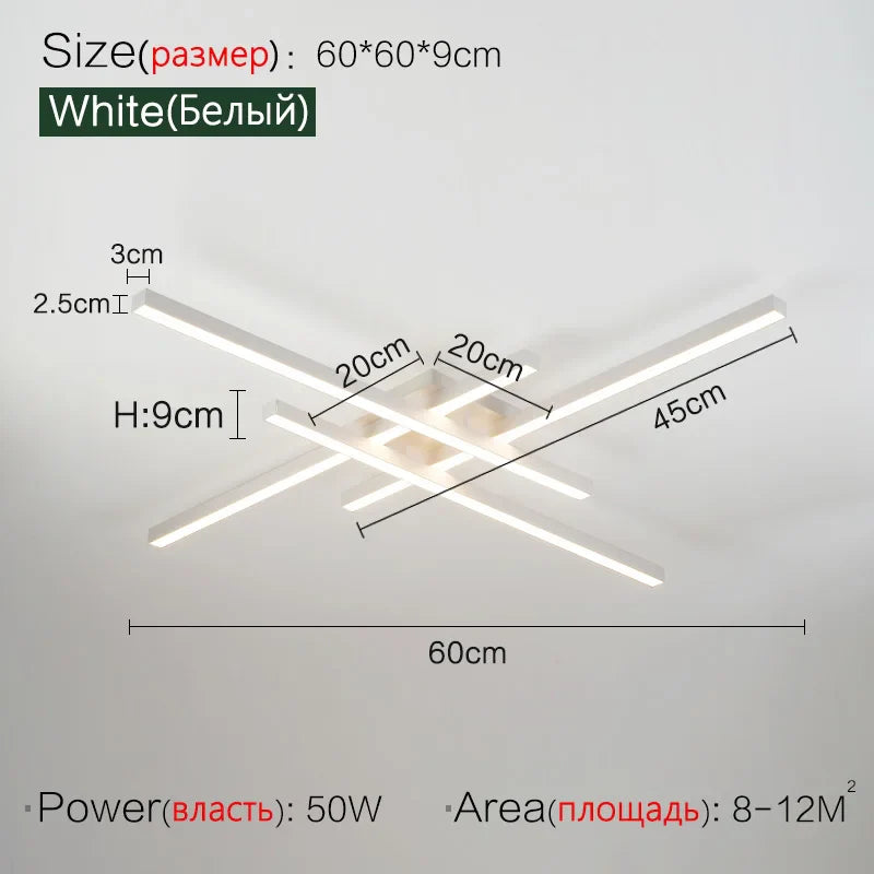 Scandinavian LED Ceiling Light – Modern Minimalist Ceiling Lamp | Energy-Efficient Flush Mount | Elegant Home Lighting