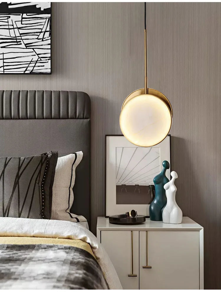 Marble Wall Light – Modern Gold LED Wall Lamp | Luxury Ambient Lighting | Contemporary Stone Interior Feature