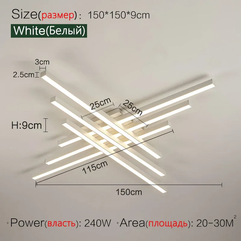 Scandinavian LED Ceiling Light – Modern Minimalist Ceiling Lamp | Energy-Efficient Flush Mount | Elegant Home Lighting